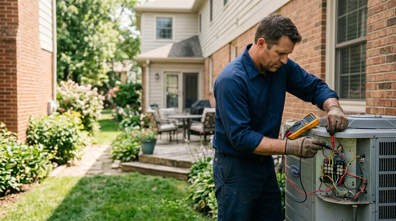 HVAC technician working near Encino, TX